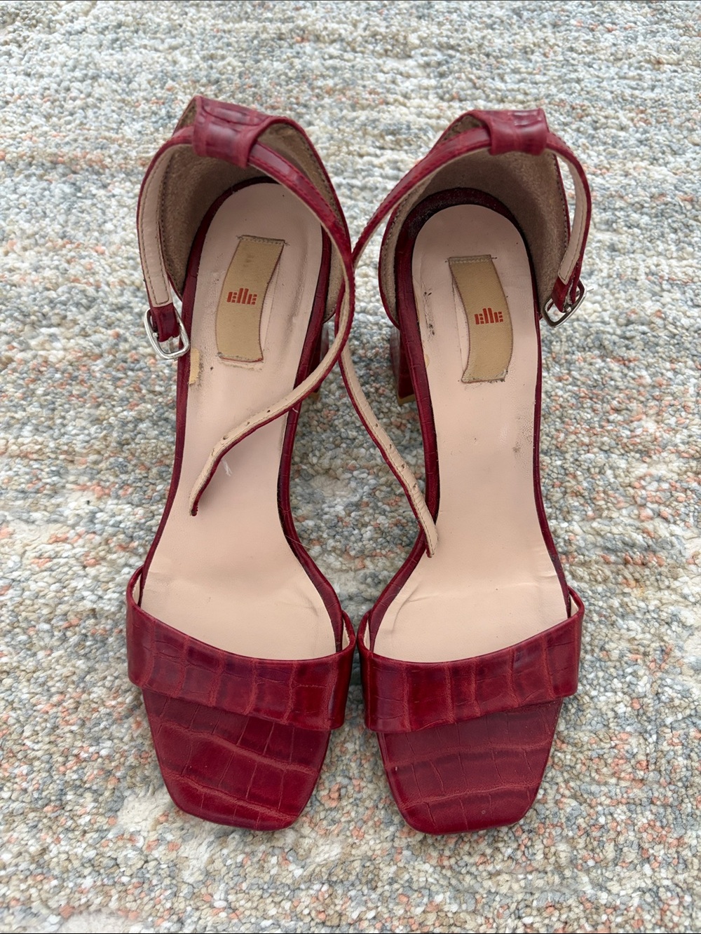 Elle- Red Heel Sandals - 7.5/8